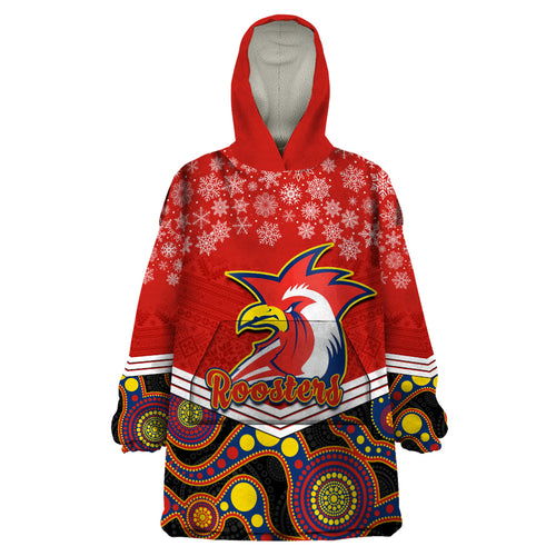 custom-roosters-rugby-christmas-wearable-blanket-hoodie-merry-xmas-2023-mix-aboriginal-art