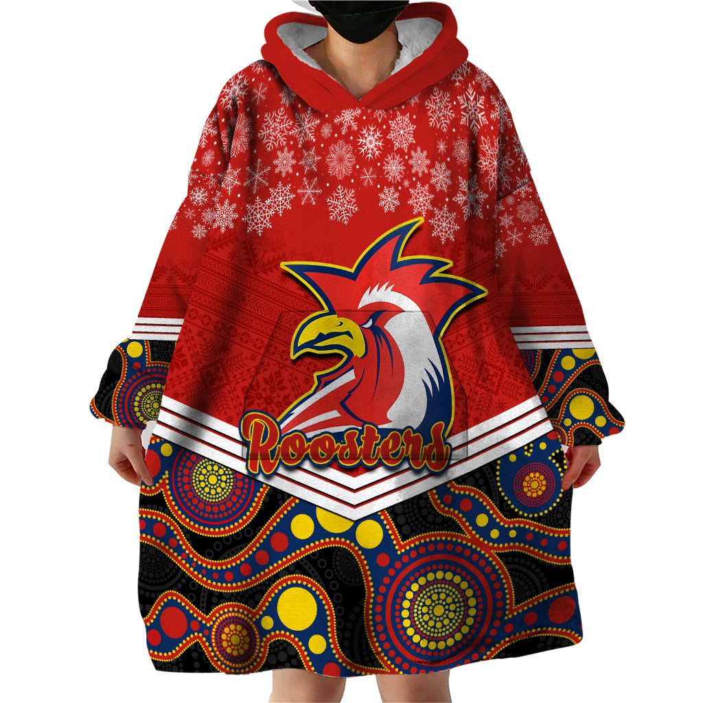 custom-roosters-rugby-christmas-wearable-blanket-hoodie-merry-xmas-2023-mix-aboriginal-art