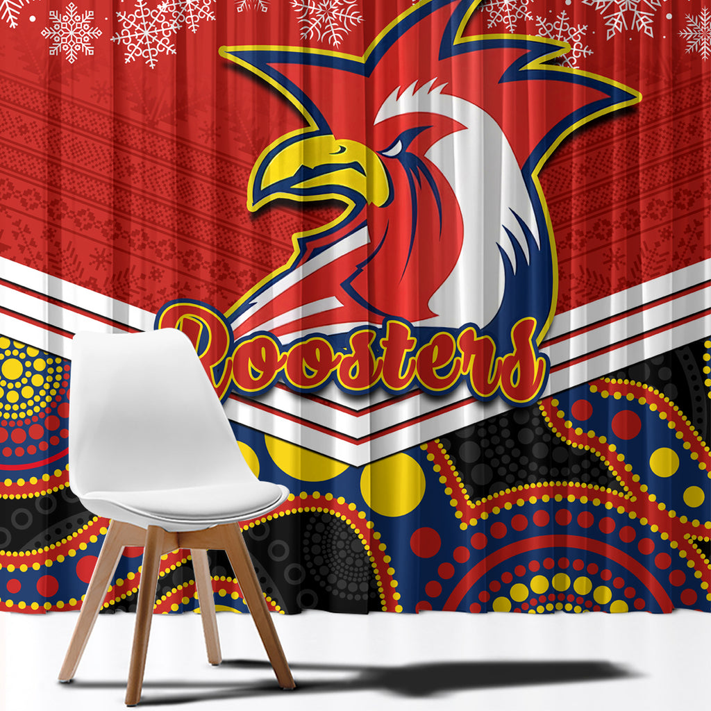 custom-roosters-rugby-christmas-window-curtain-merry-xmas-2023-mix-aboriginal-art