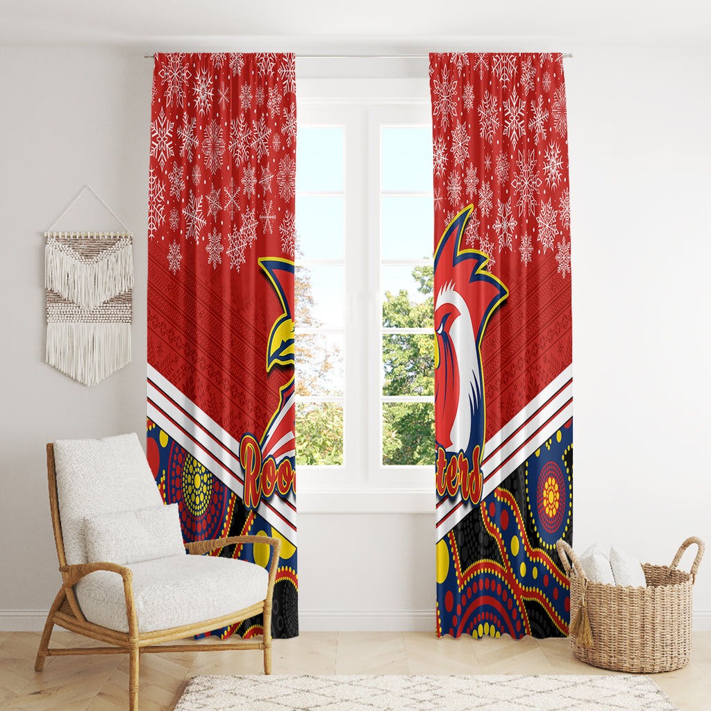 custom-roosters-rugby-christmas-window-curtain-merry-xmas-2023-mix-aboriginal-art