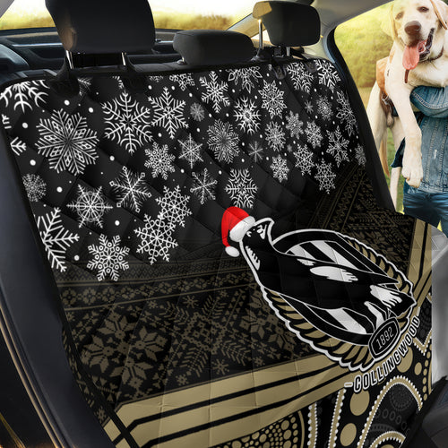custom-collingwood-football-christmas-back-car-seat-cover-merry-xmas-2023-mix-aboriginal-art