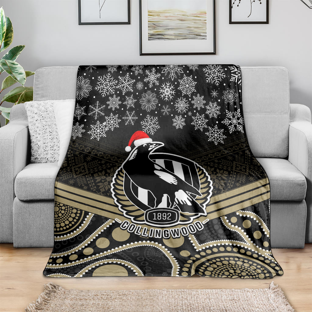 custom-collingwood-football-christmas-blanket-merry-xmas-2023-mix-aboriginal-art