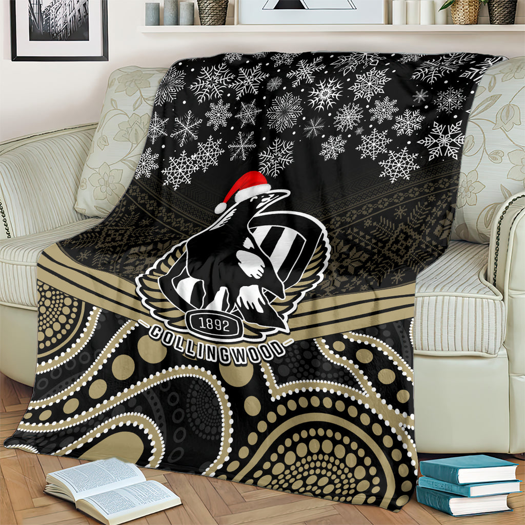 custom-collingwood-football-christmas-blanket-merry-xmas-2023-mix-aboriginal-art