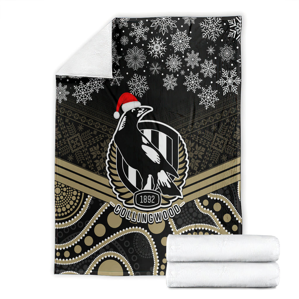 custom-collingwood-football-christmas-blanket-merry-xmas-2023-mix-aboriginal-art