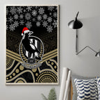 custom-collingwood-football-christmas-canvas-wall-art-merry-xmas-2023-mix-aboriginal-art