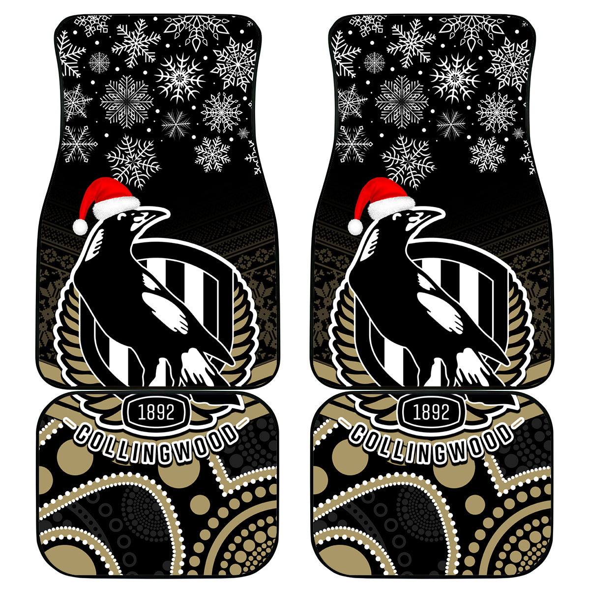 custom-collingwood-football-christmas-car-mats-merry-xmas-2023-mix-aboriginal-art