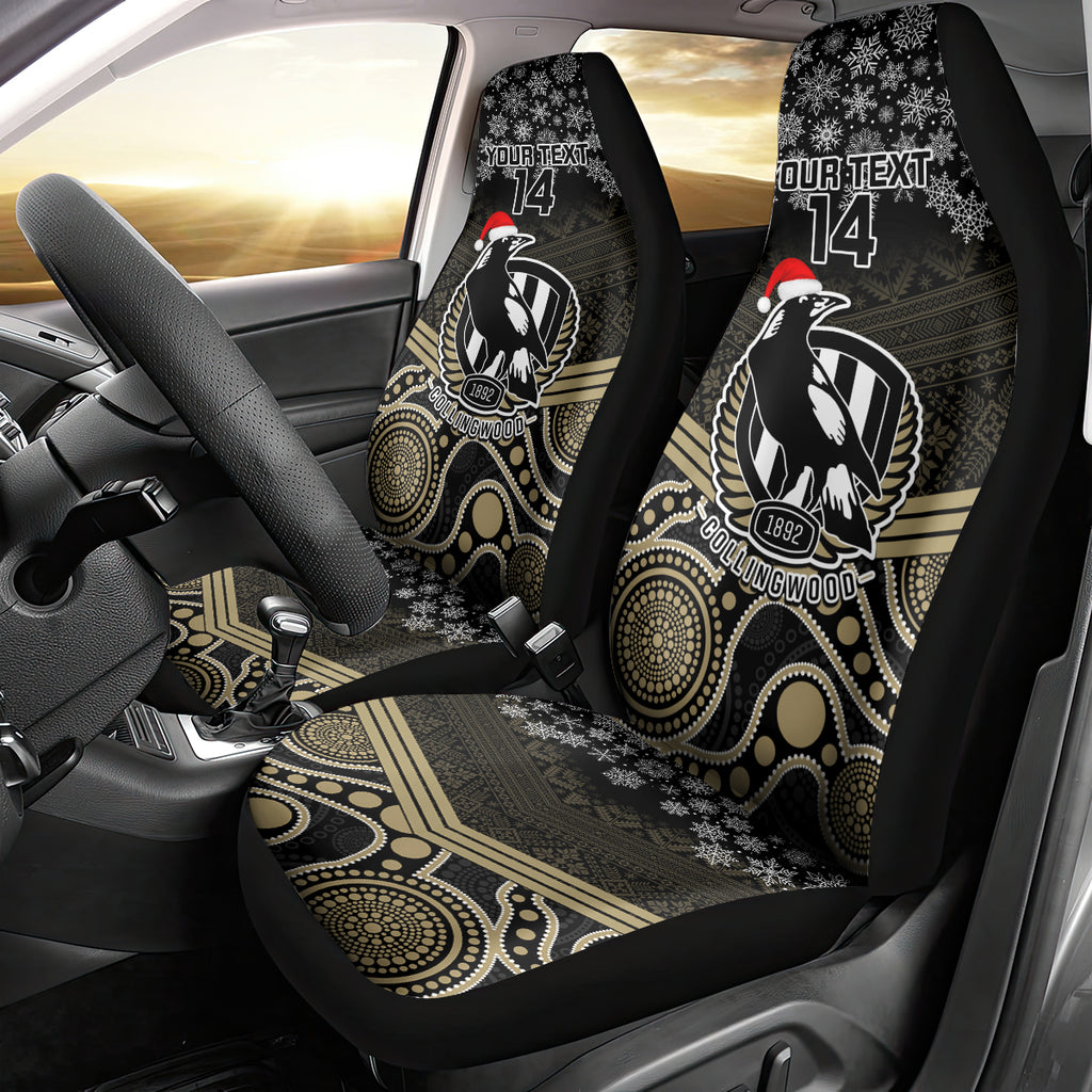 custom-collingwood-football-christmas-car-seat-cover-merry-xmas-2023-mix-aboriginal-art