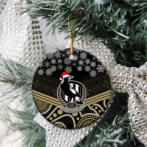 collingwood-football-christmas-ceramic-ornament-merry-xmas-2023-mix-aboriginal-art