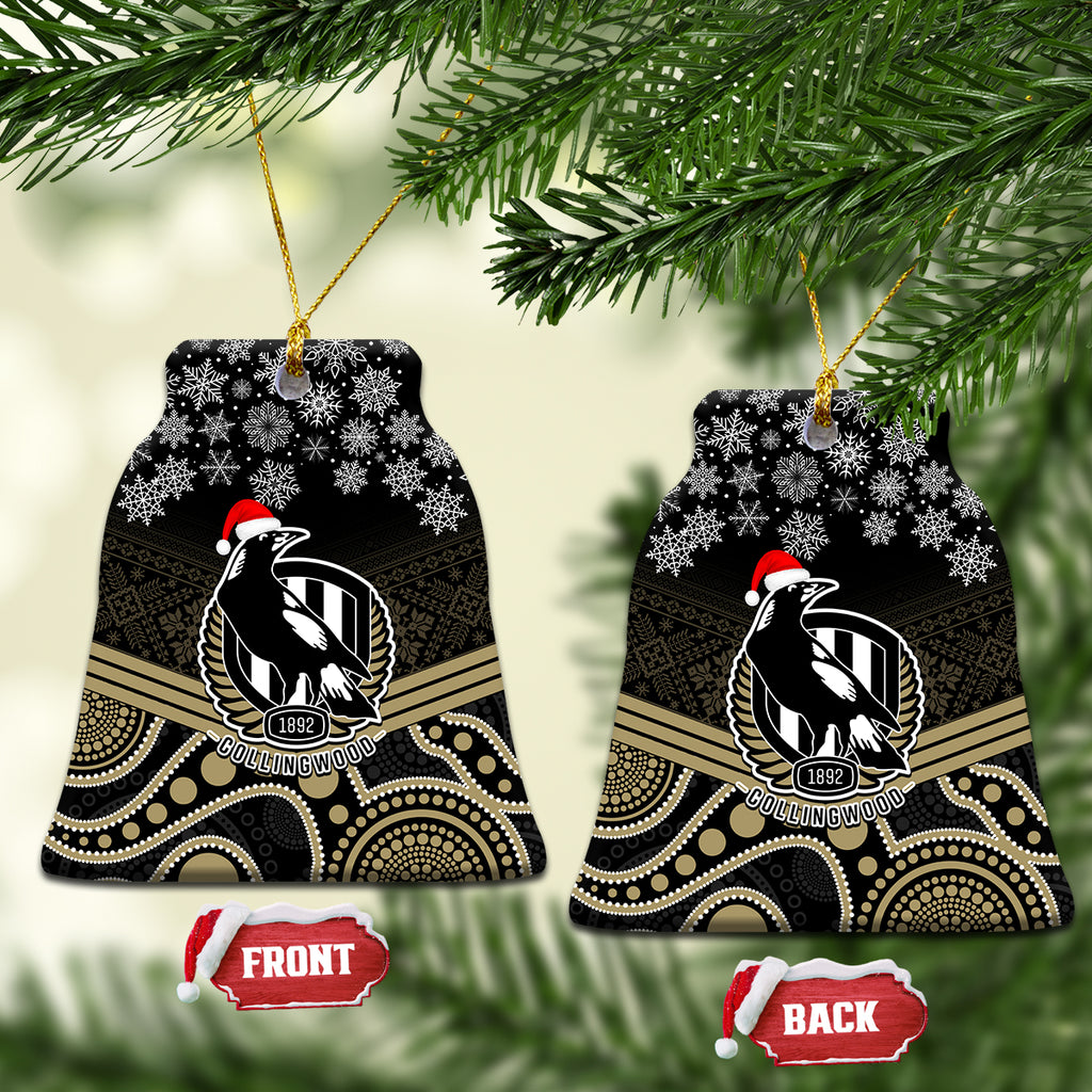 collingwood-football-christmas-ceramic-ornament-merry-xmas-2023-mix-aboriginal-art