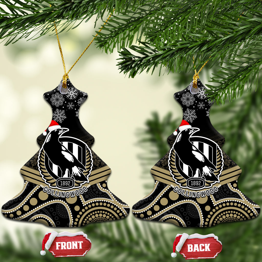 collingwood-football-christmas-ceramic-ornament-merry-xmas-2023-mix-aboriginal-art