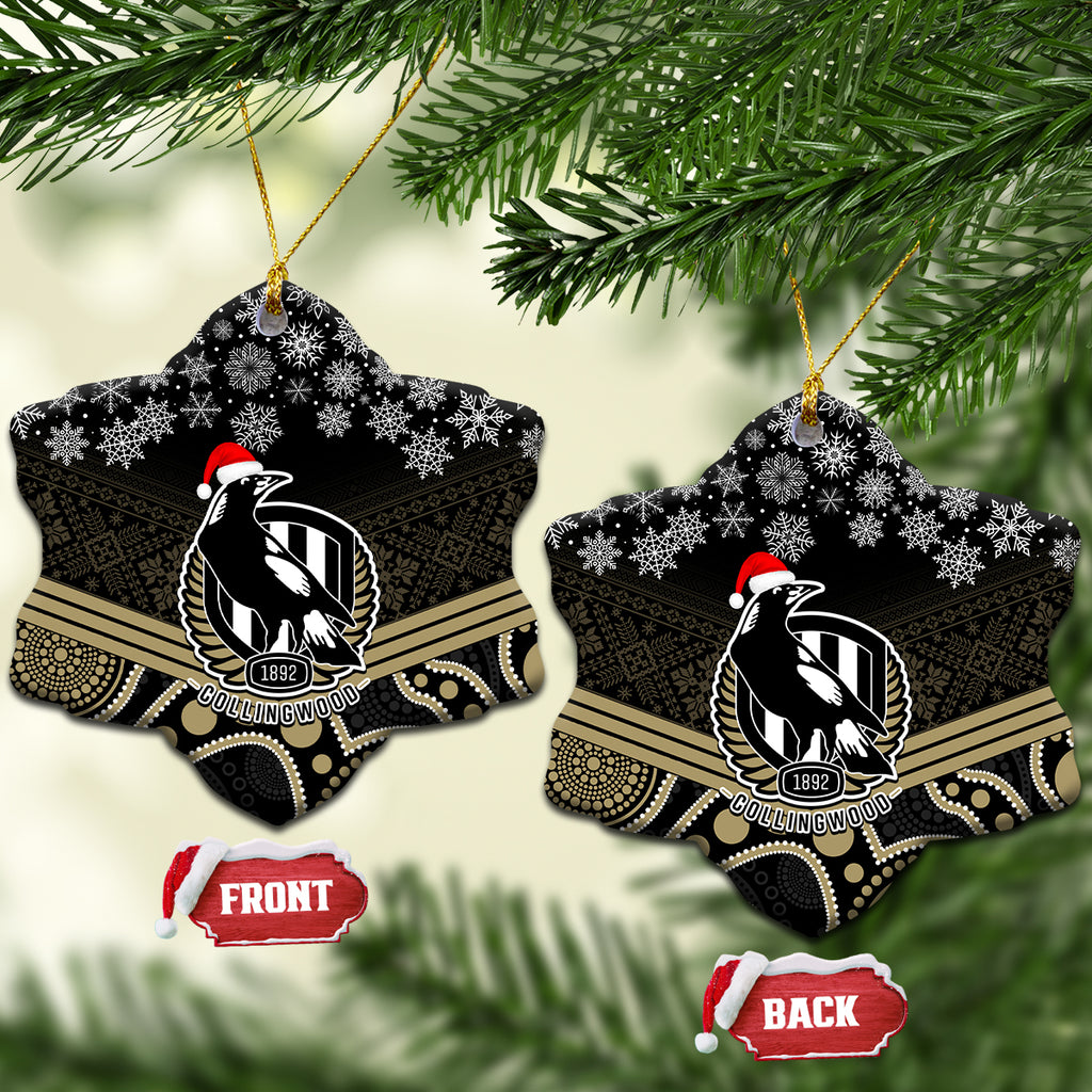 collingwood-football-christmas-ceramic-ornament-merry-xmas-2023-mix-aboriginal-art