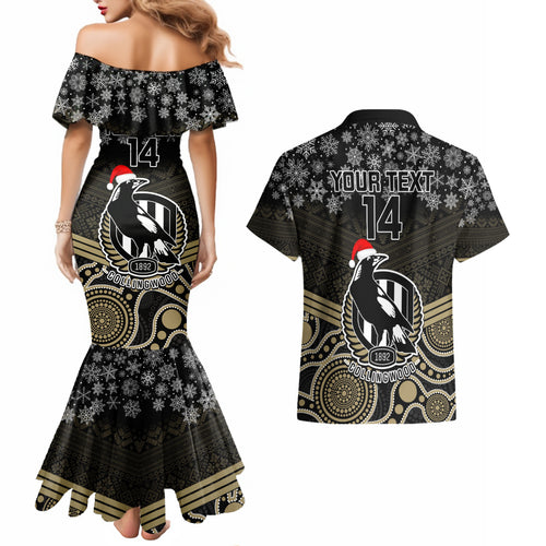 custom-collingwood-football-christmas-couples-matching-mermaid-dress-and-hawaiian-shirt-merry-xmas-2023-mix-aboriginal-art