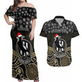 custom-collingwood-football-christmas-couples-matching-off-shoulder-maxi-dress-and-hawaiian-shirt-merry-xmas-2023-mix-aboriginal-art
