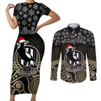 custom-collingwood-football-christmas-couples-matching-short-sleeve-bodycon-dress-and-long-sleeve-button-shirt-merry-xmas-2023-mix-aboriginal-art