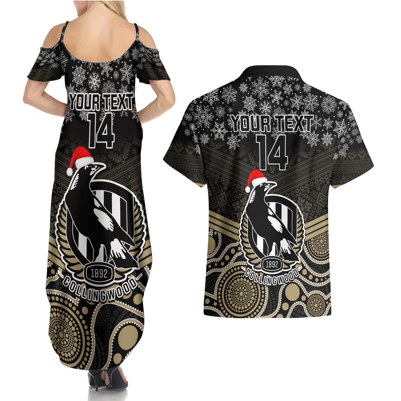 custom-collingwood-football-christmas-couples-matching-summer-maxi-dress-and-hawaiian-shirt-merry-xmas-2023-mix-aboriginal-art