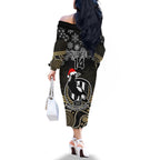 custom-collingwood-football-christmas-family-matching-off-shoulder-long-sleeve-dress-and-hawaiian-shirt-merry-xmas-2023-mix-aboriginal-art