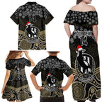 custom-collingwood-football-christmas-family-matching-off-shoulder-maxi-dress-and-hawaiian-shirt-merry-xmas-2023-mix-aboriginal-art