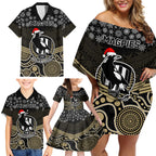 custom-collingwood-football-christmas-family-matching-off-shoulder-short-dress-and-hawaiian-shirt-merry-xmas-2023-mix-aboriginal-art