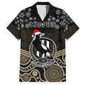 custom-collingwood-football-christmas-family-matching-short-sleeve-bodycon-dress-and-hawaiian-shirt-merry-xmas-2023-mix-aboriginal-art