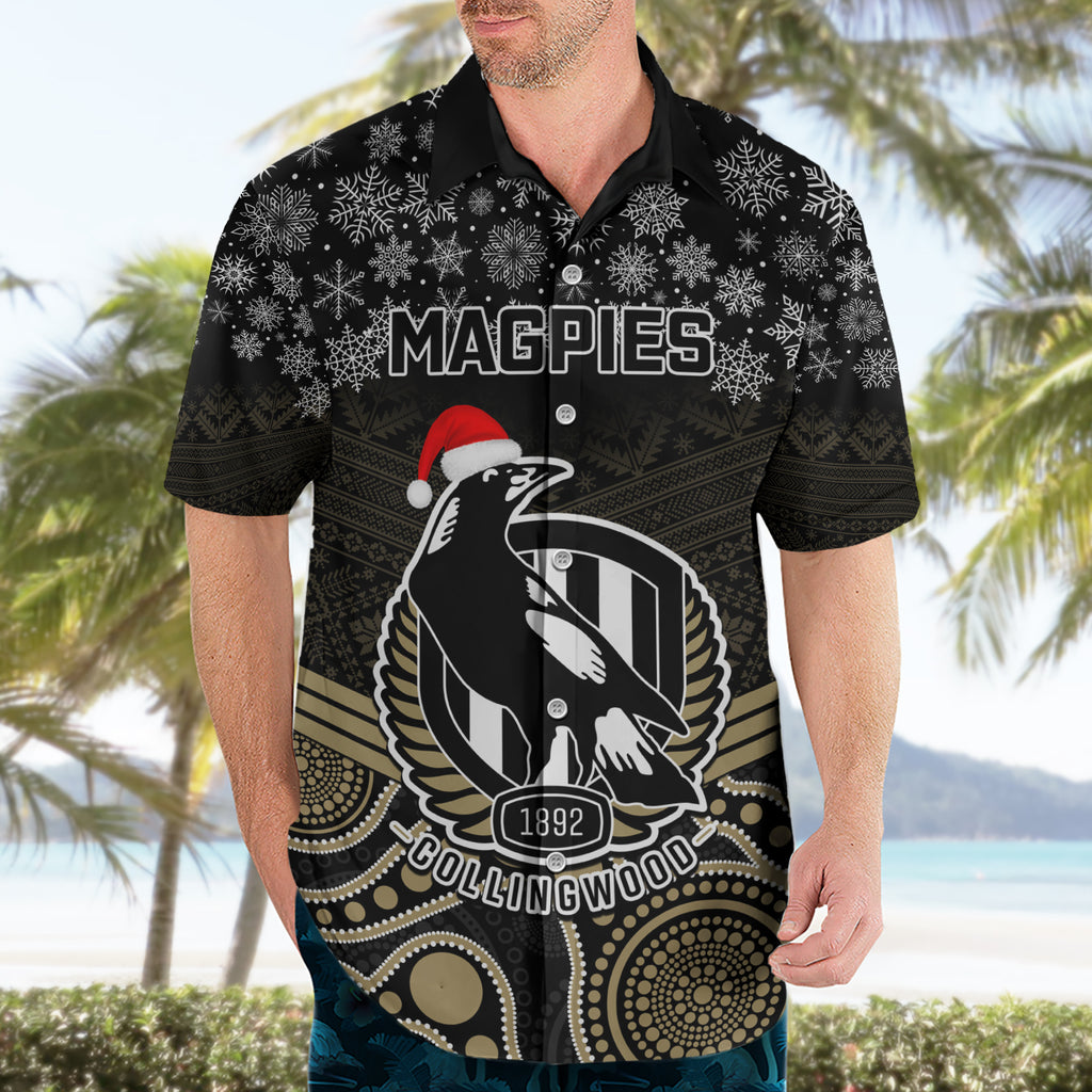 custom-collingwood-football-christmas-hawaiian-shirt-merry-xmas-2023-mix-aboriginal-art