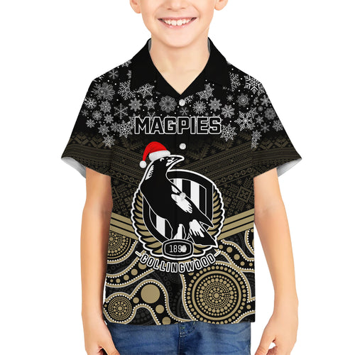 custom-collingwood-football-christmas-hawaiian-shirt-merry-xmas-2023-mix-aboriginal-art