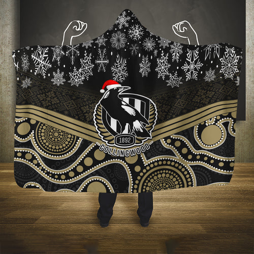 custom-collingwood-football-christmas-hooded-blanket-merry-xmas-2023-mix-aboriginal-art