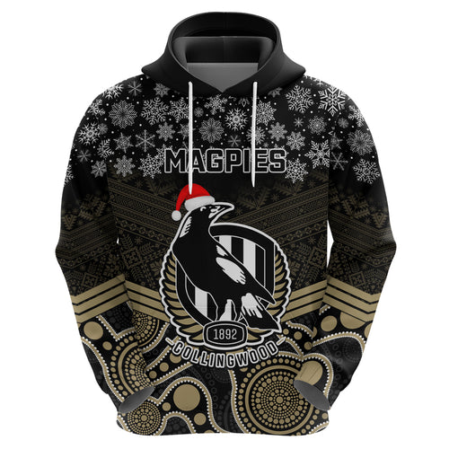 custom-collingwood-football-christmas-hoodie-merry-xmas-2023-mix-aboriginal-art