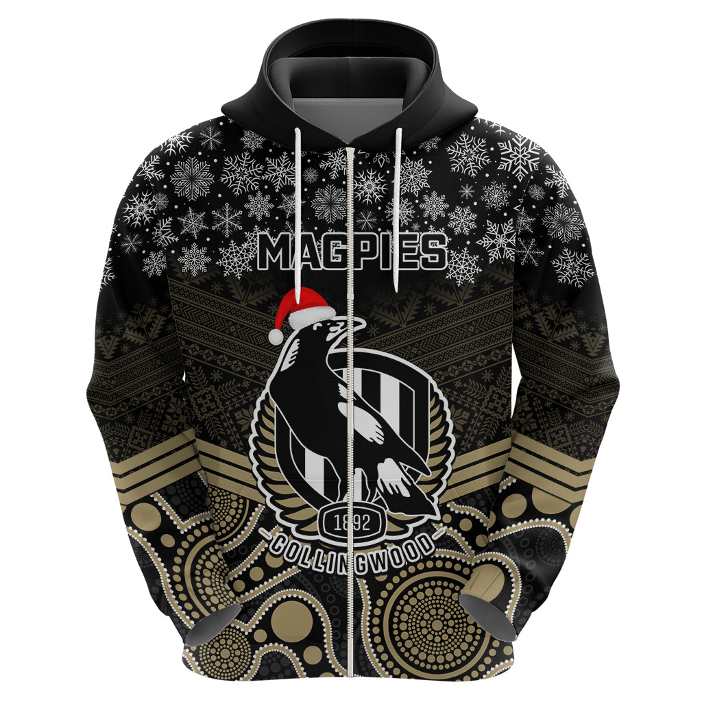 custom-collingwood-football-christmas-hoodie-merry-xmas-2023-mix-aboriginal-art