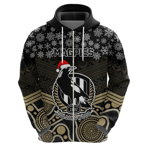 custom-collingwood-football-christmas-hoodie-merry-xmas-2023-mix-aboriginal-art