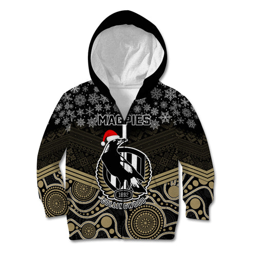 custom-collingwood-football-christmas-kid-hoodie-merry-xmas-2023-mix-aboriginal-art