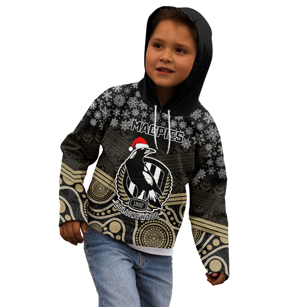 custom-collingwood-football-christmas-kid-hoodie-merry-xmas-2023-mix-aboriginal-art