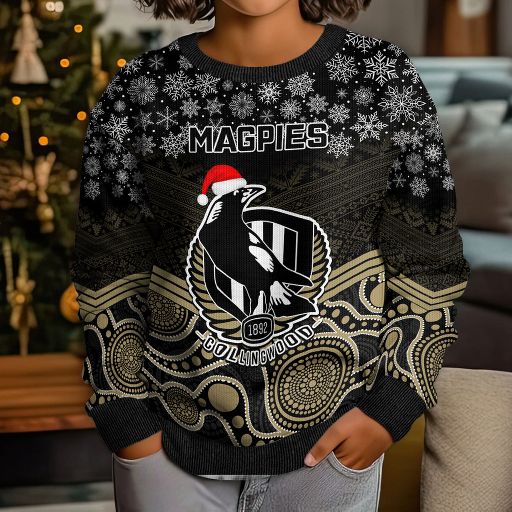 custom-collingwood-football-christmas-kid-ugly-christmas-sweater-merry-xmas-2023-mix-aboriginal-art
