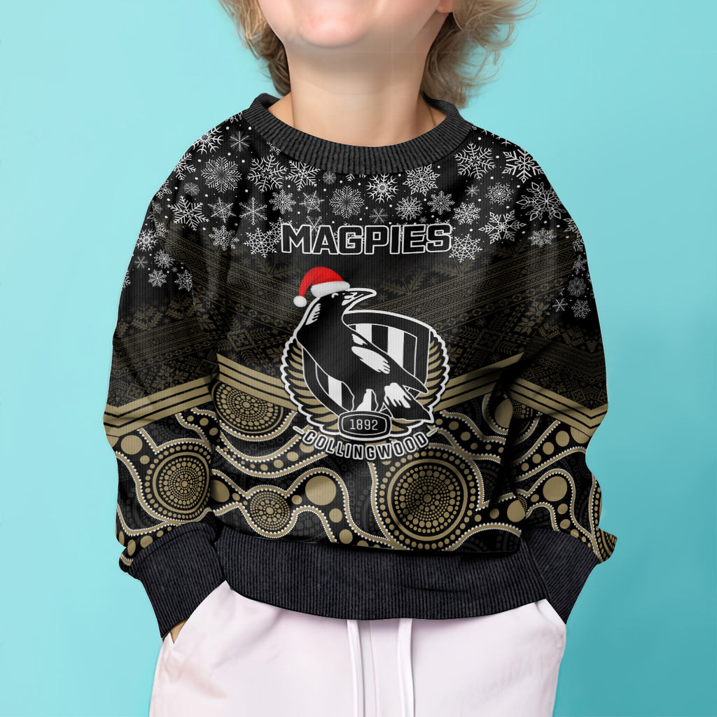 custom-collingwood-football-christmas-kid-ugly-christmas-sweater-merry-xmas-2023-mix-aboriginal-art