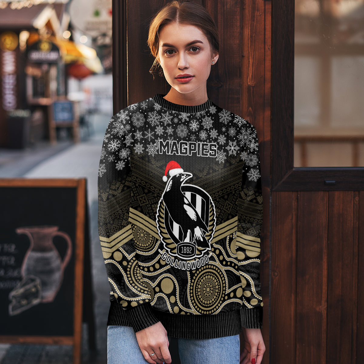 custom-collingwood-football-christmas-ugly-christmas-sweater-merry-xmas-2023-mix-aboriginal-art