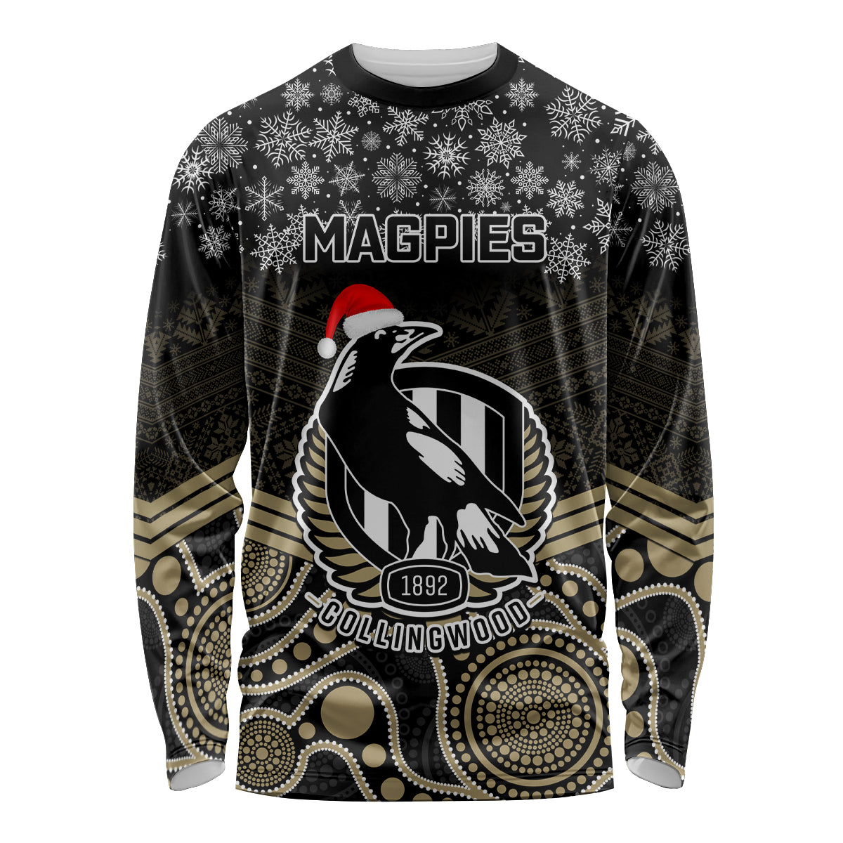 custom-collingwood-football-christmas-long-sleeve-shirt-merry-xmas-2023-mix-aboriginal-art