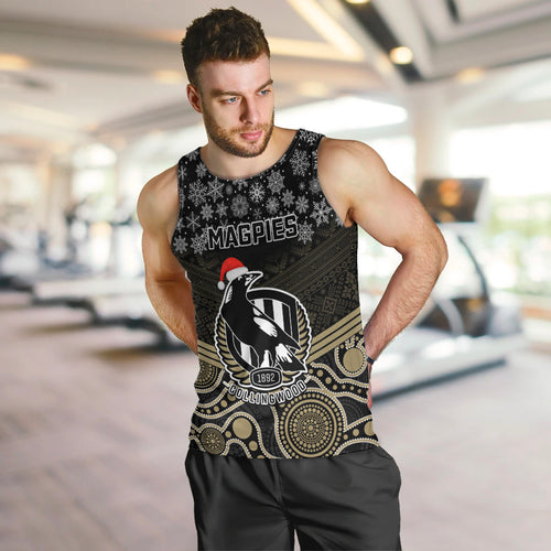 custom-collingwood-football-christmas-men-tank-top-merry-xmas-2023-mix-aboriginal-art