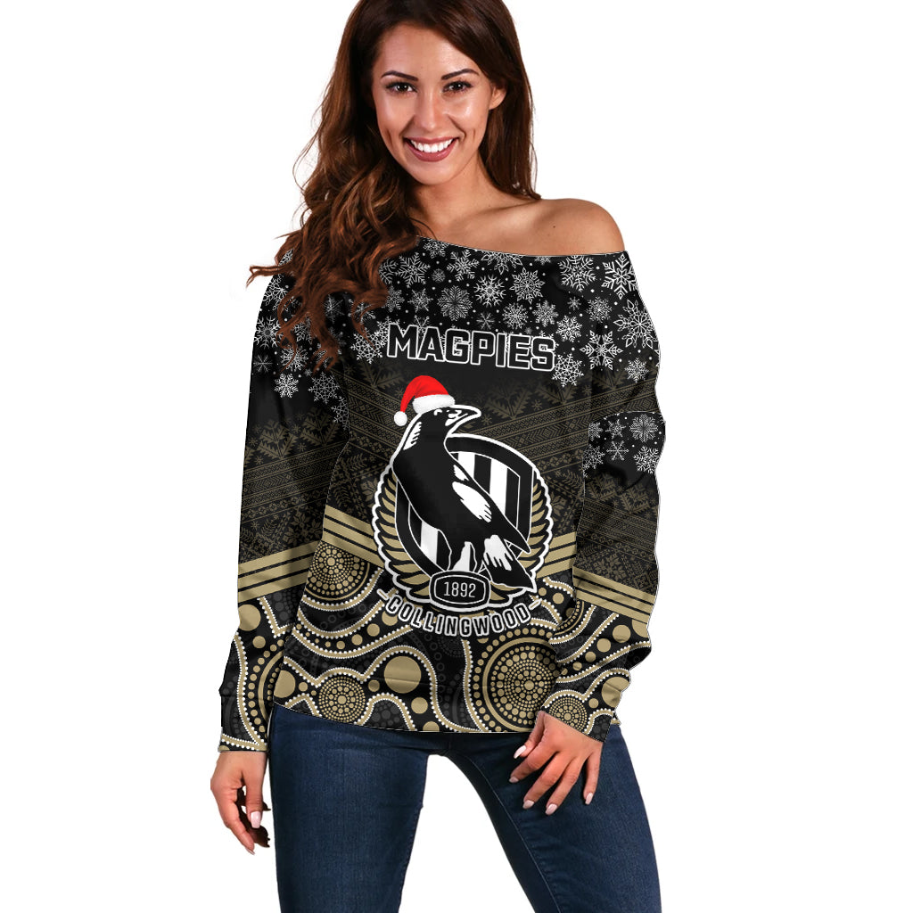 custom-collingwood-football-christmas-off-shoulder-sweater-merry-xmas-2023-mix-aboriginal-art