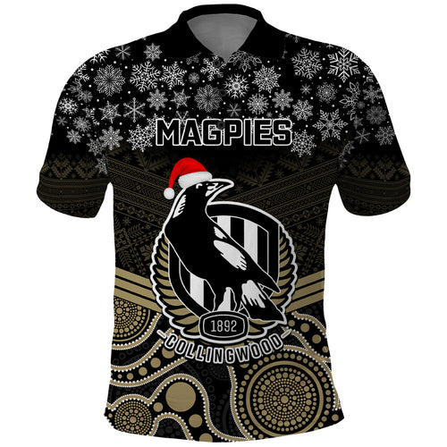 custom-collingwood-football-christmas-polo-shirt-merry-xmas-2023-mix-aboriginal-art