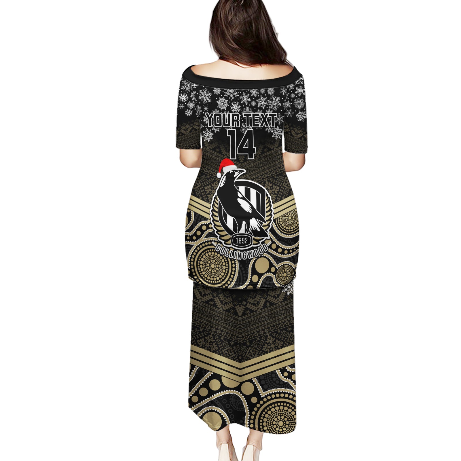 custom-collingwood-football-christmas-puletasi-merry-xmas-2023-mix-aboriginal-art