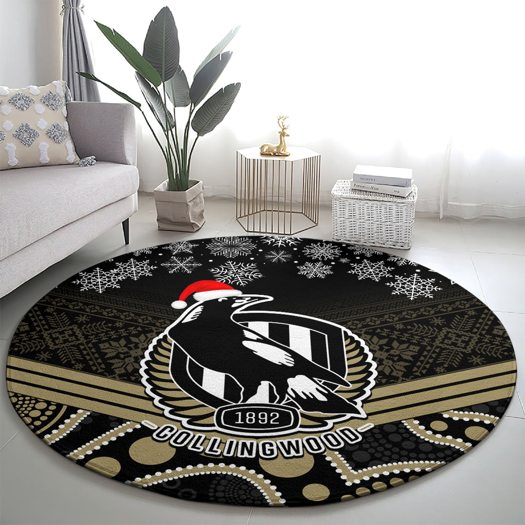 custom-collingwood-football-christmas-round-carpet-merry-xmas-2023-mix-aboriginal-art