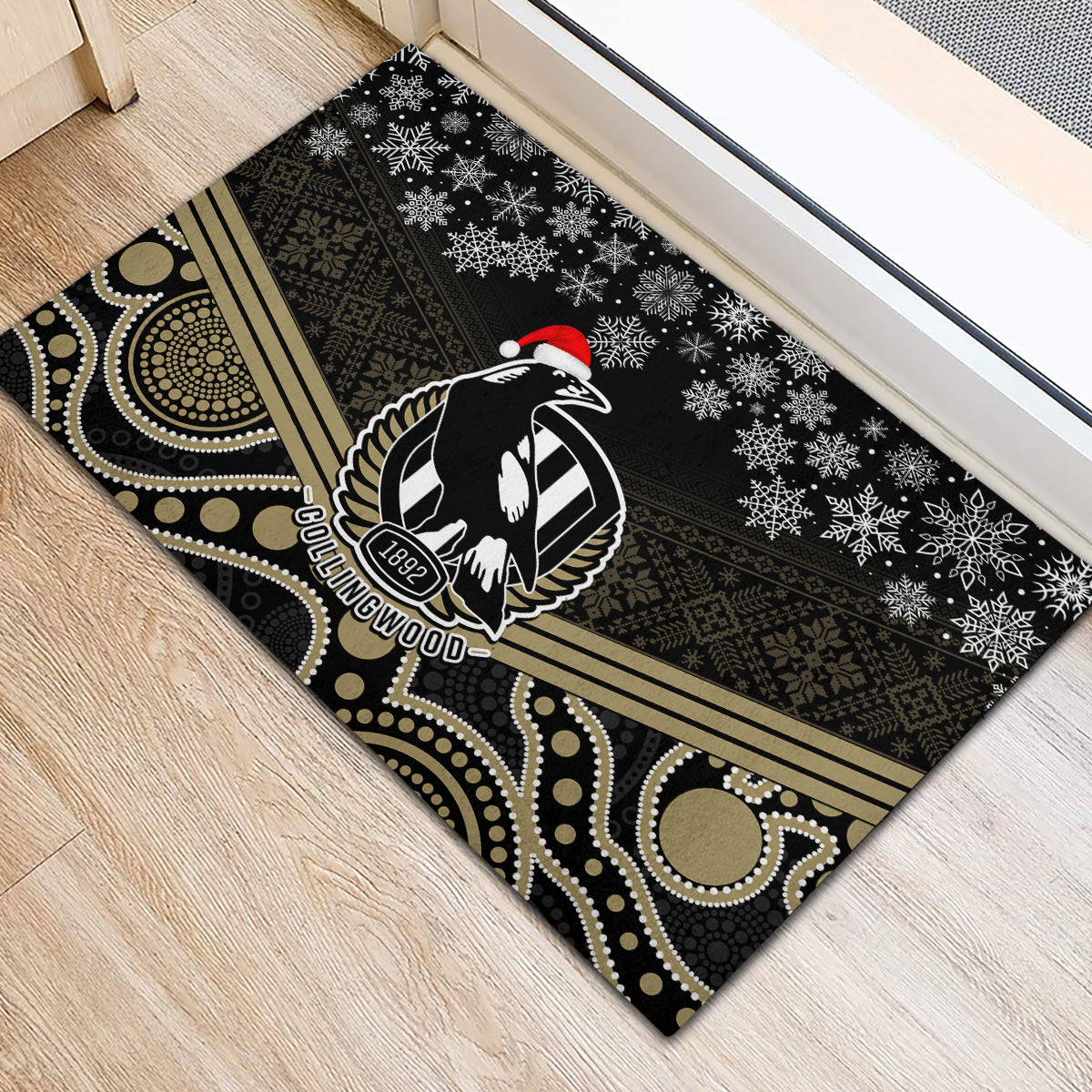 custom-collingwood-football-christmas-rubber-doormat-merry-xmas-2023-mix-aboriginal-art