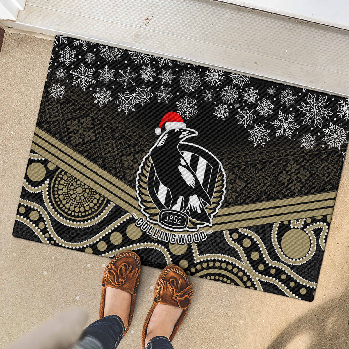 custom-collingwood-football-christmas-rubber-doormat-merry-xmas-2023-mix-aboriginal-art