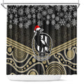 custom-collingwood-football-christmas-shower-curtain-merry-xmas-2023-mix-aboriginal-art