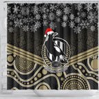 custom-collingwood-football-christmas-shower-curtain-merry-xmas-2023-mix-aboriginal-art