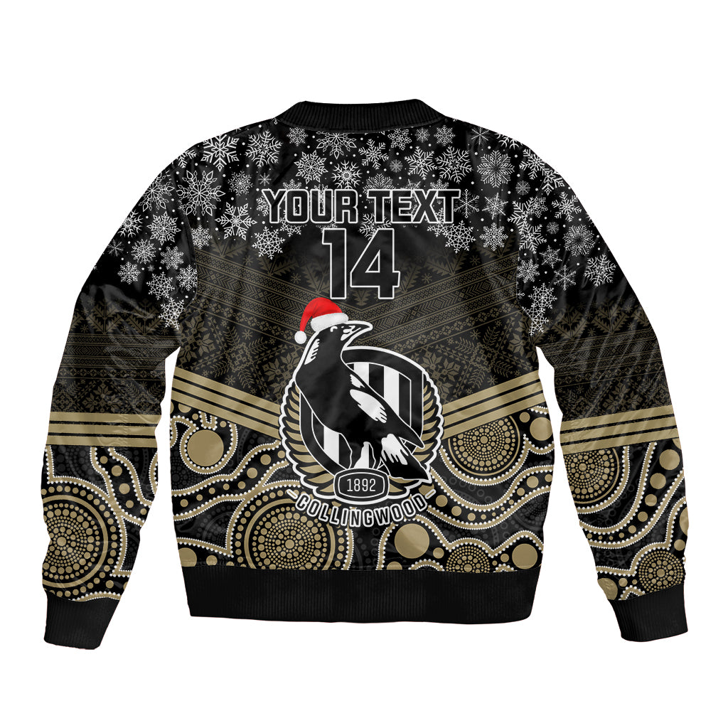 custom-collingwood-football-christmas-sleeve-zip-bomber-jacket-merry-xmas-2023-mix-aboriginal-art