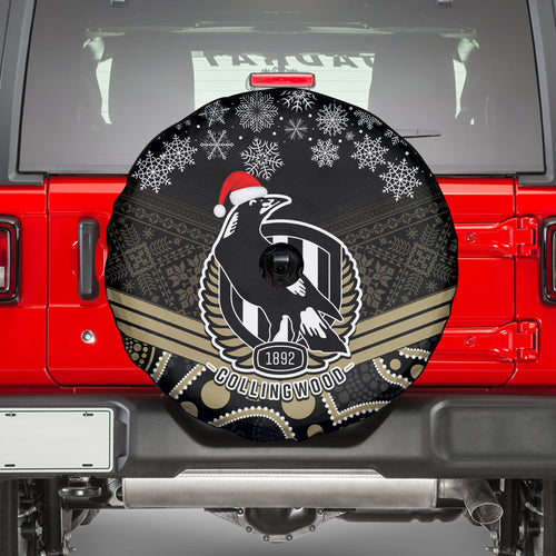 custom-collingwood-football-christmas-spare-tire-cover-merry-xmas-2023-mix-aboriginal-art