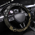 Collingwood Football Christmas Steering Wheel Cover Merry Xmas 2023 Mix Aboriginal Art
