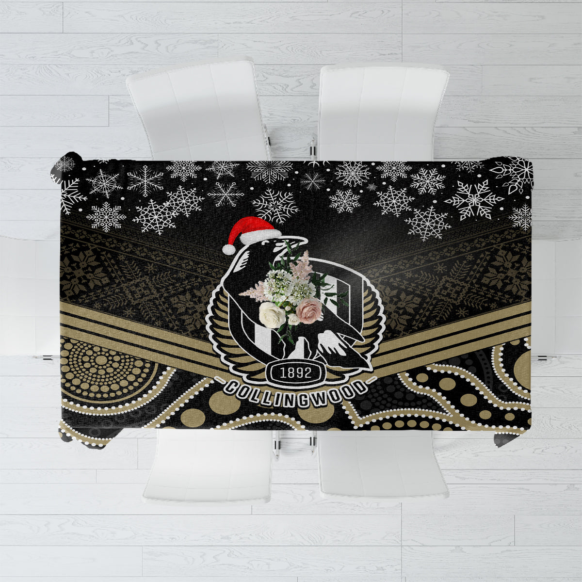custom-collingwood-football-christmas-tablecloth-merry-xmas-2023-mix-aboriginal-art