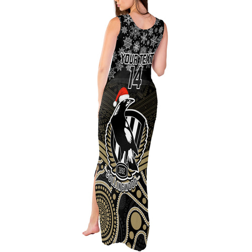 custom-collingwood-football-christmas-tank-maxi-dress-merry-xmas-2023-mix-aboriginal-art