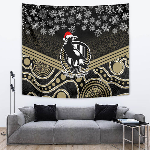 custom-collingwood-football-christmas-tapestry-merry-xmas-2023-mix-aboriginal-art